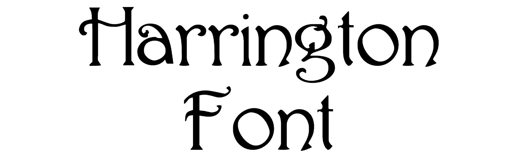 Harrington Font Download