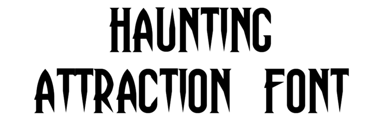 Haunting Attraction Font Download