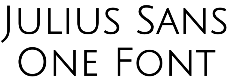 Julius Sans One Font Download