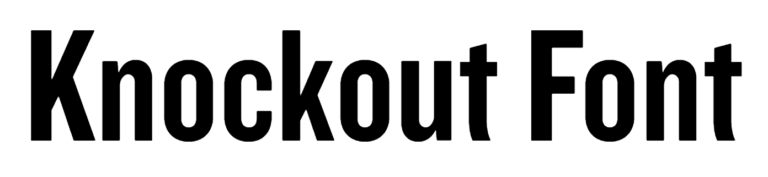 Knockout Font Download