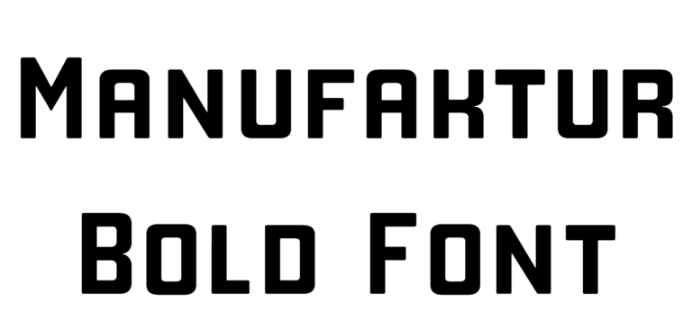 Manufaktur Bold Font free Download