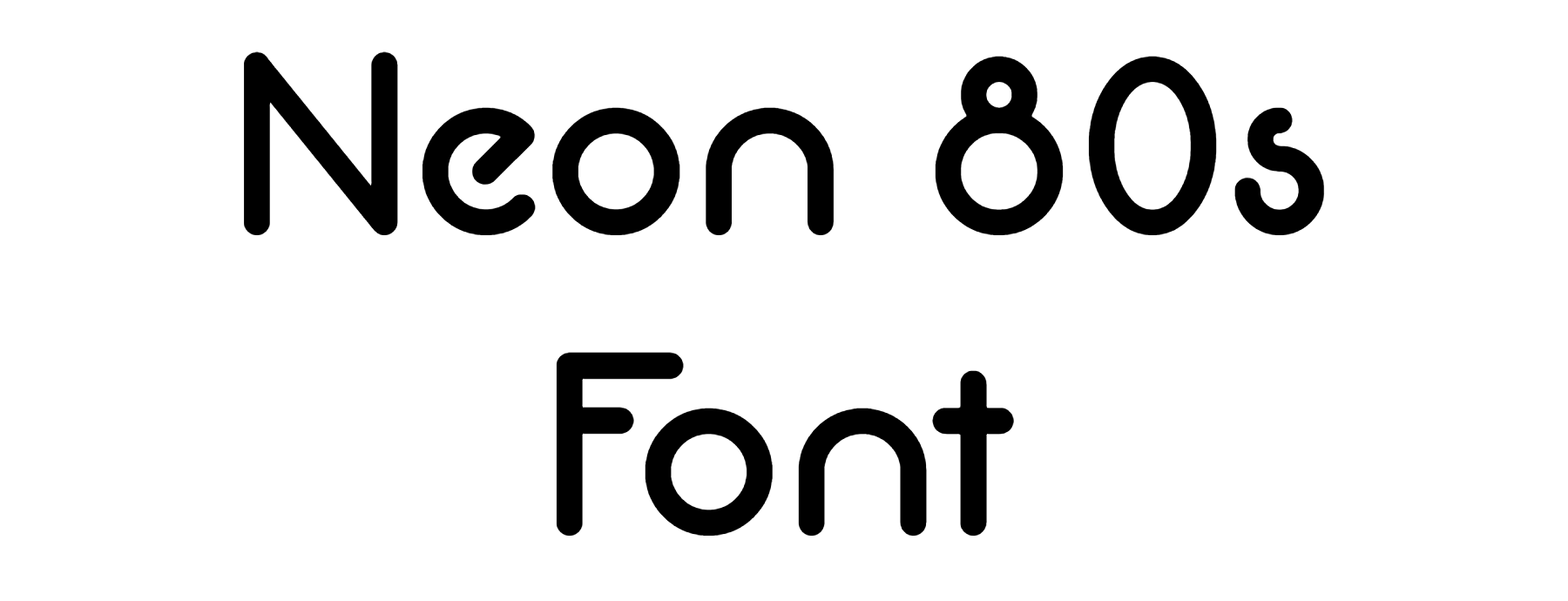 Neon 80s Font Download