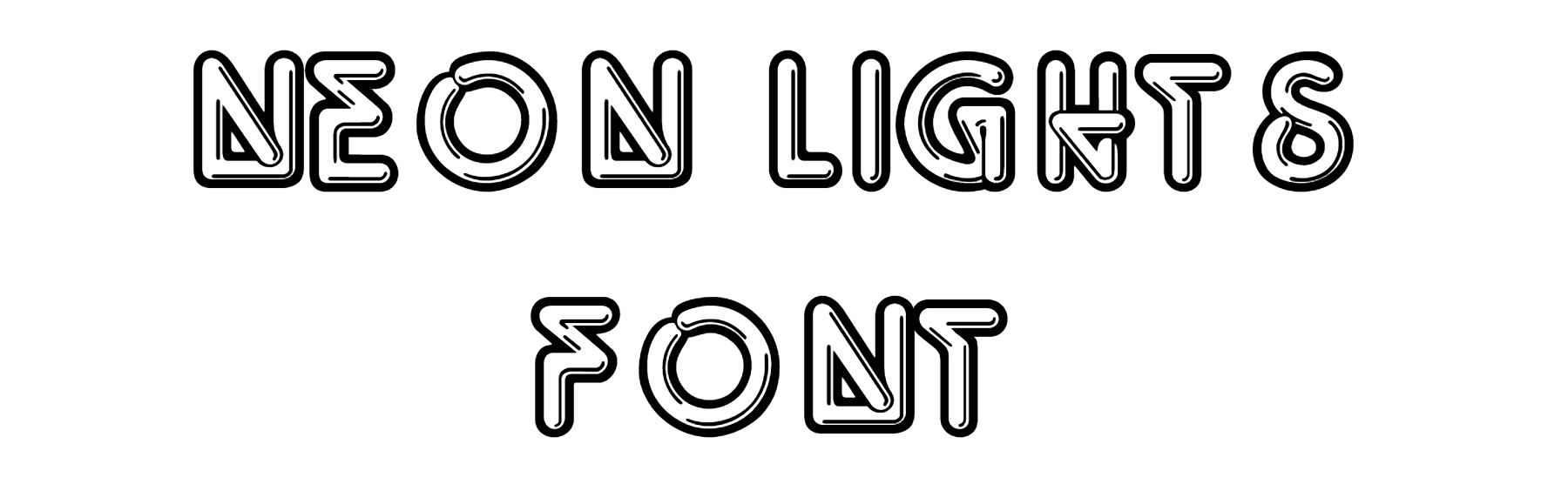 Neon Lights Font Download