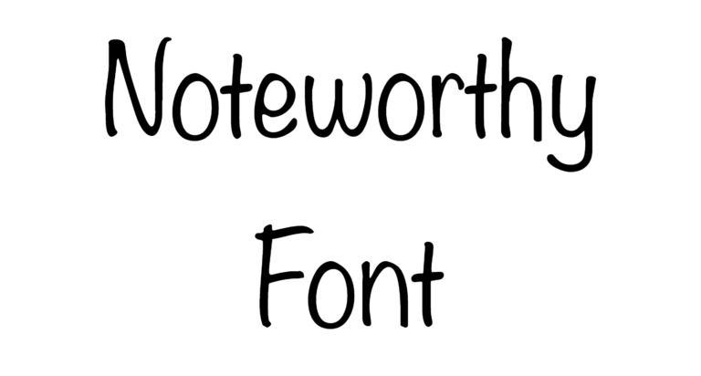 Noteworthy Font Download