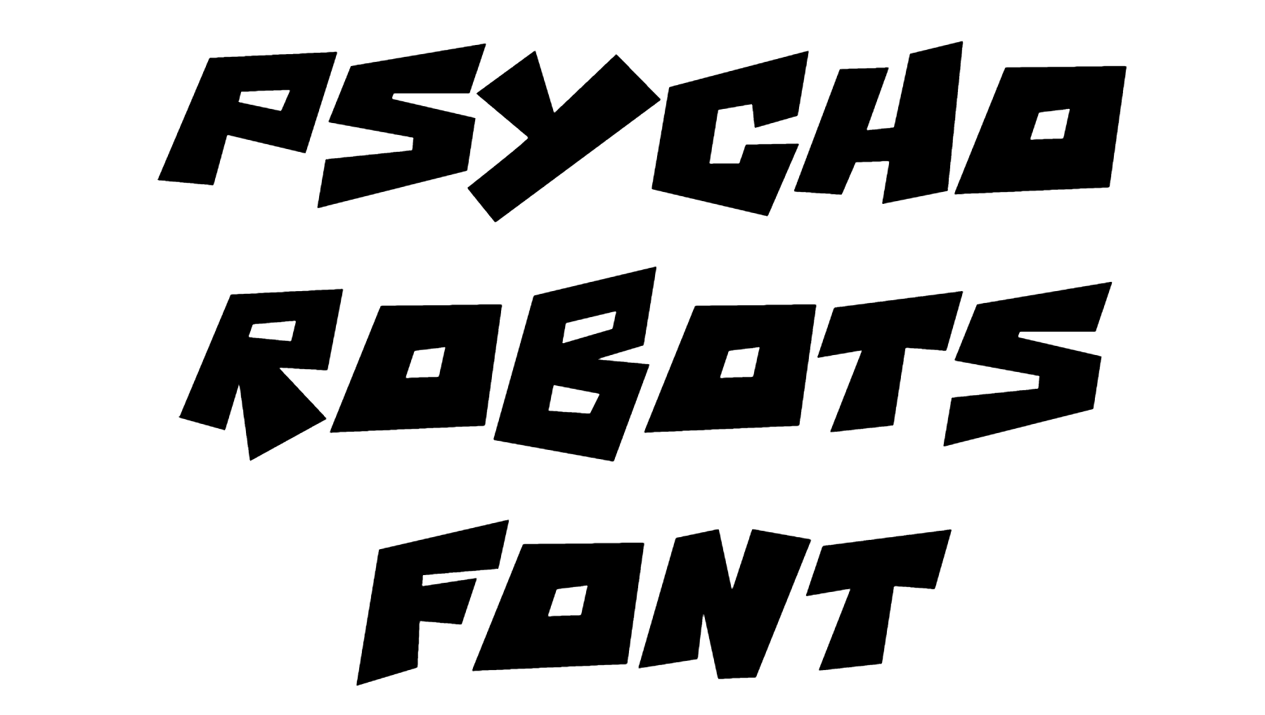 Psycho Robots Font Download