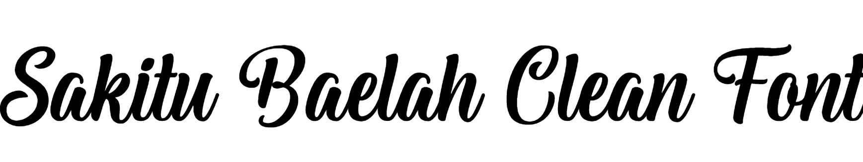 Sakitu Baelah Clean Font Download