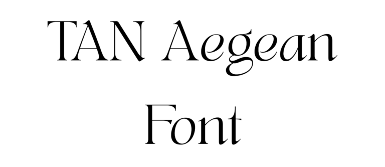 TAN Aegean Font