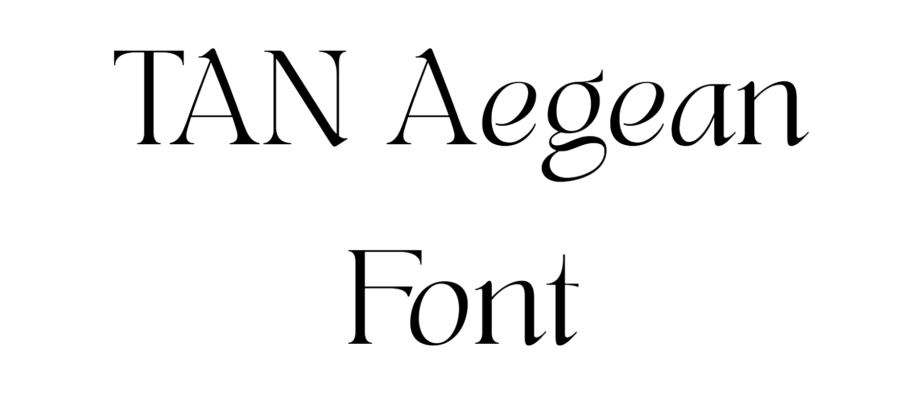 TAN Aegean Font
