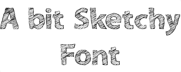 A bit Sketchy Font Download