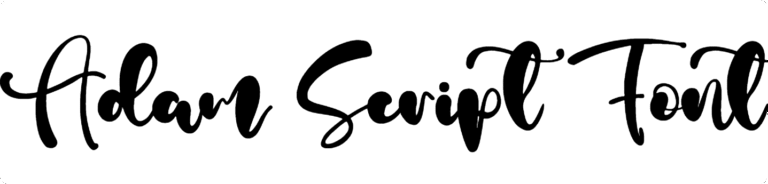 Adam Script Font Download