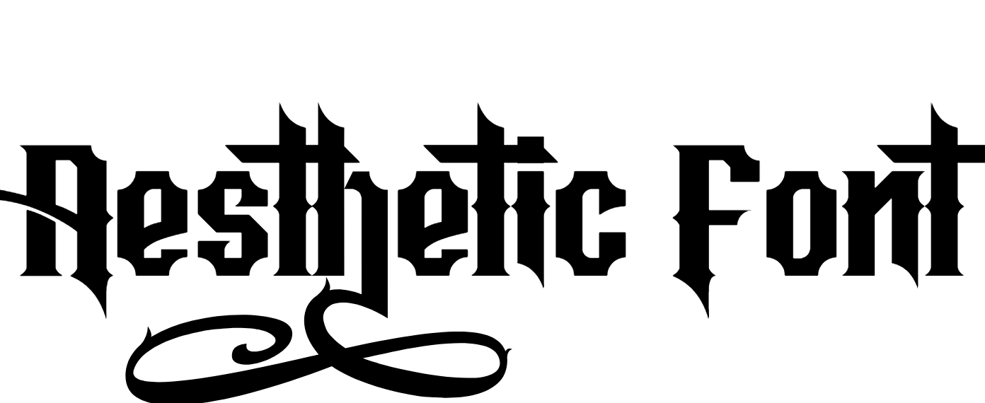 Aesthetic Gothic Font Download