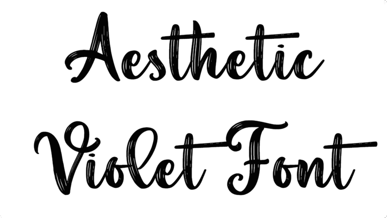 Aesthetic Violet Font Download