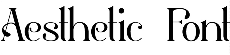 Aesthetic fancy Font Download