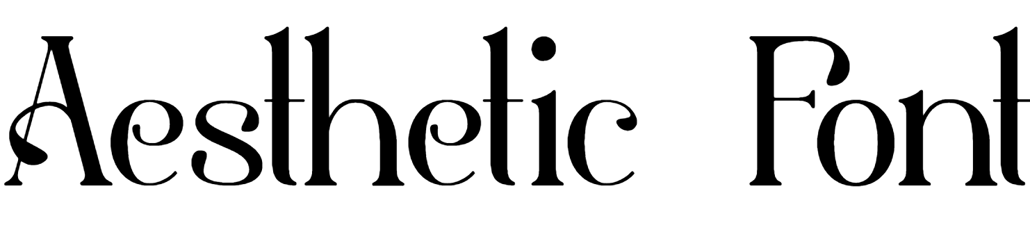 Aesthetic fancy Font Download