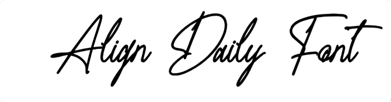 Align Daily Font Download