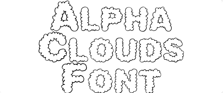 Alpha Clouds Font Download