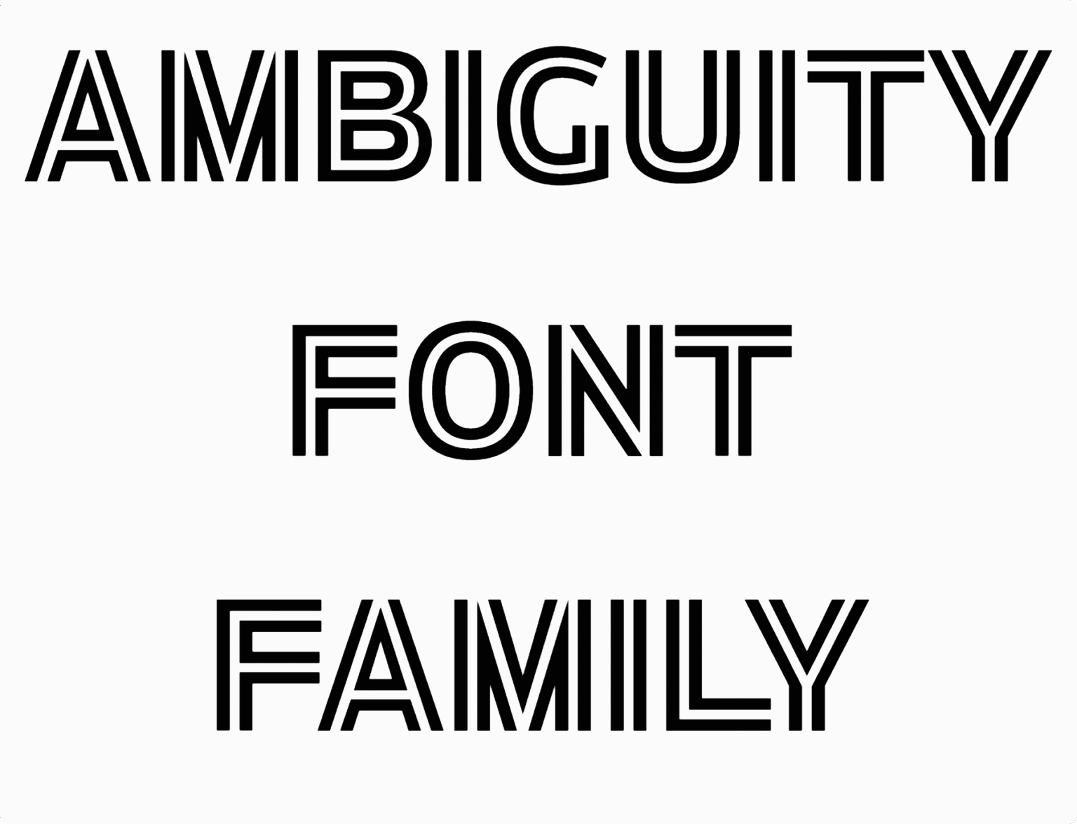 Ambiguity Normate Inline Font | DafontStyle