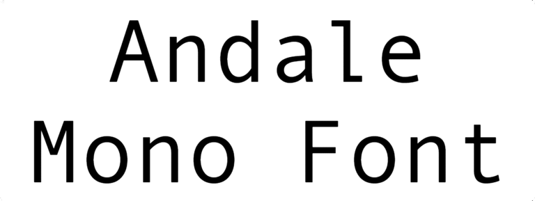 Andale Mono Font Download