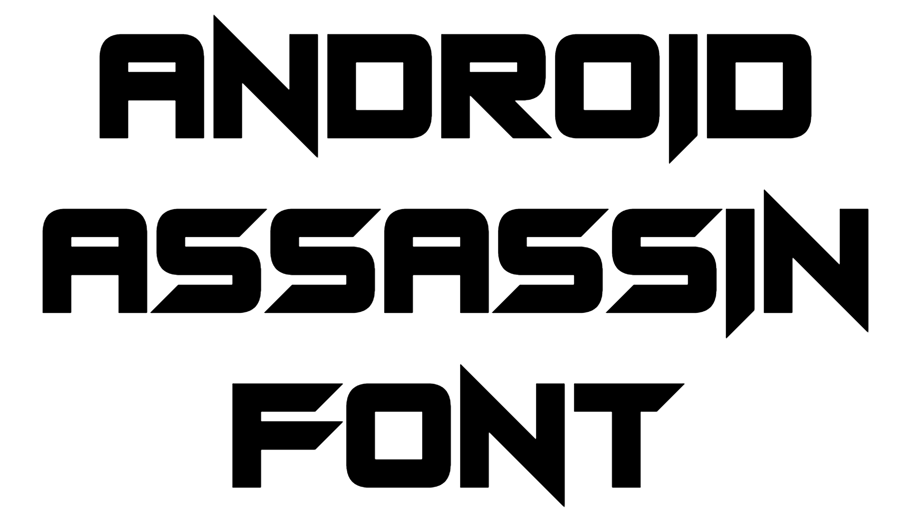 Android Assassion Android Assassin Font | DafontStyle