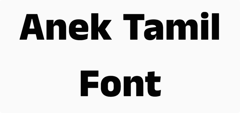 Anek Tamil Font Download