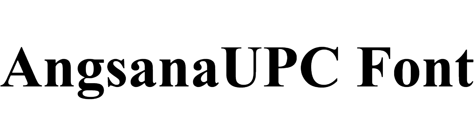 AngsanaUPC Font Download