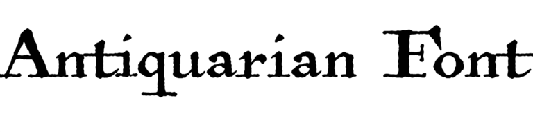Antiquarian Font Download