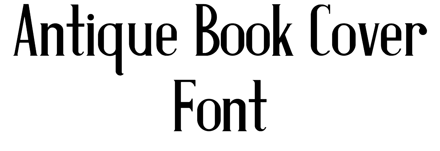 Antique Book Cover Font Download