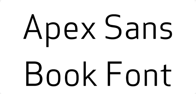 Apex Sans Book Font Download