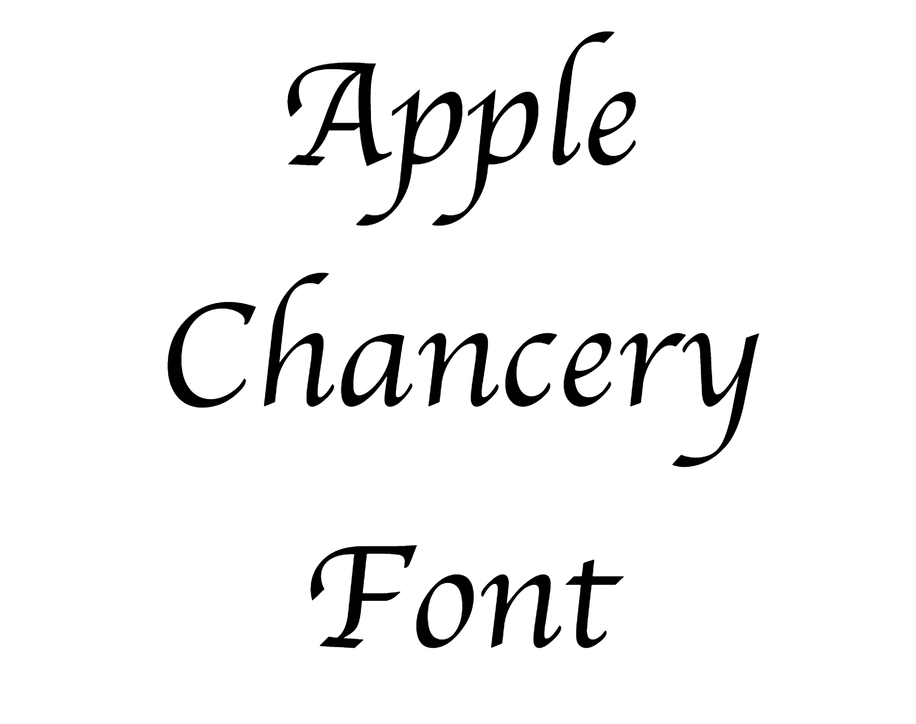 Apple Chancery Font Download
