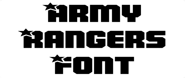 Army Rangers Font Download