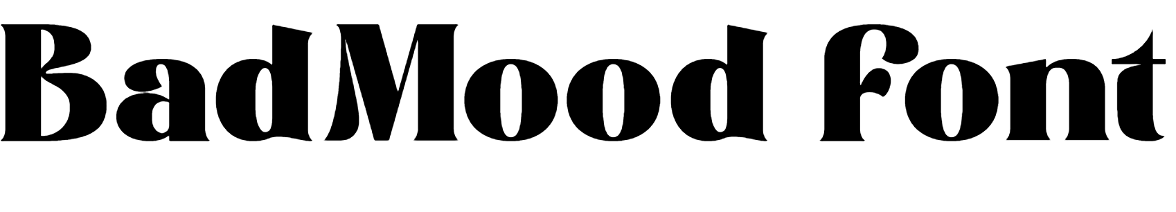BadMood Font Download