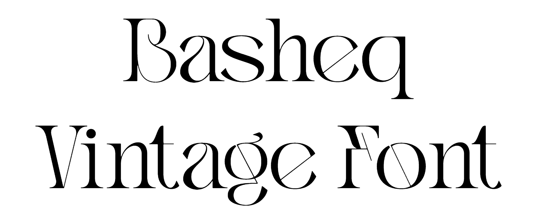 Basheq Vintage Font download