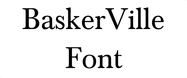 BaskerVille Font Download