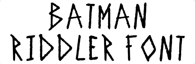 Batman Riddler Font Download