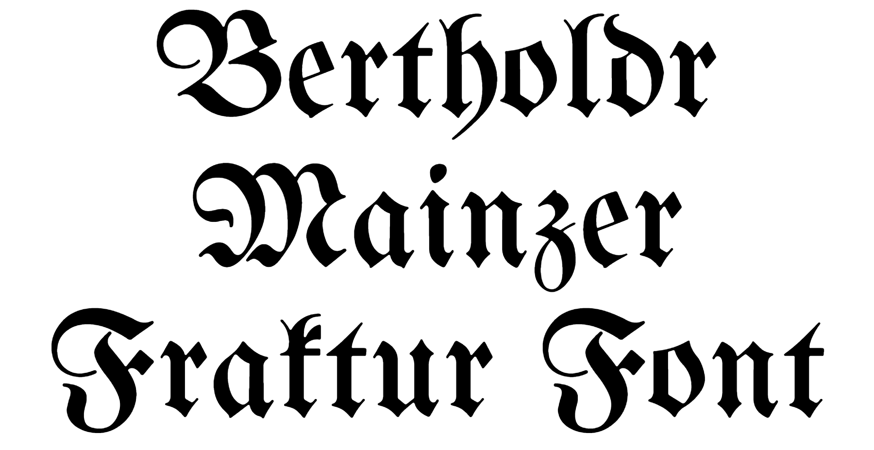 Bertholdr Mainzer Fraktur Font Download