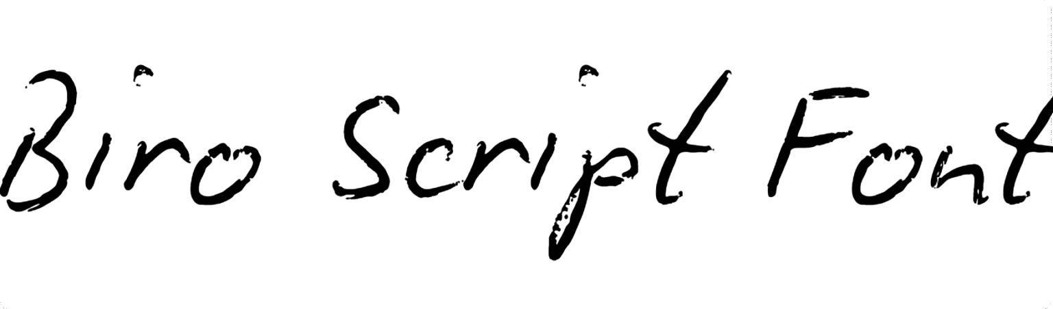 Biro Script Font | DafontStyle