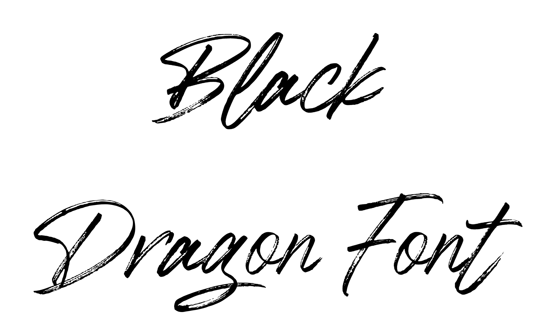 Black Dragon Font Download