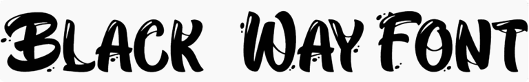 Black Way Font Download