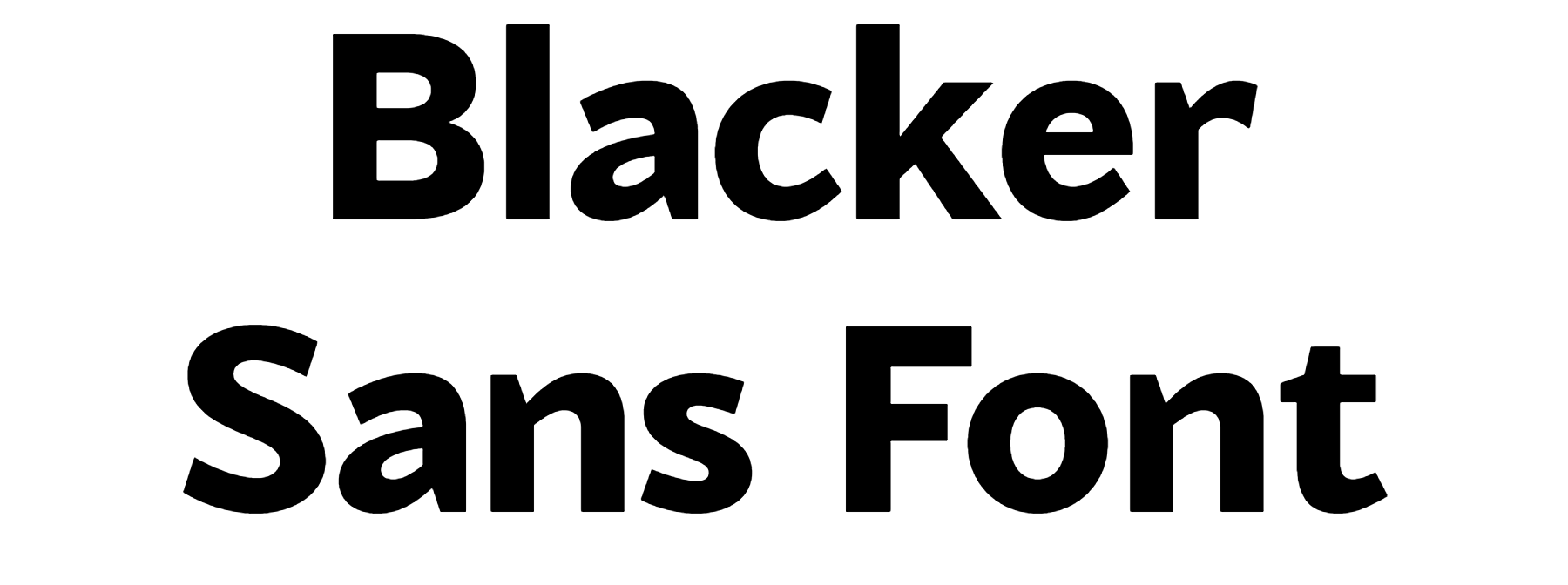 Blacker sans font free download