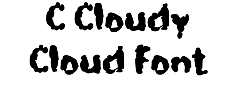 C Cloudy Cloud Font Download