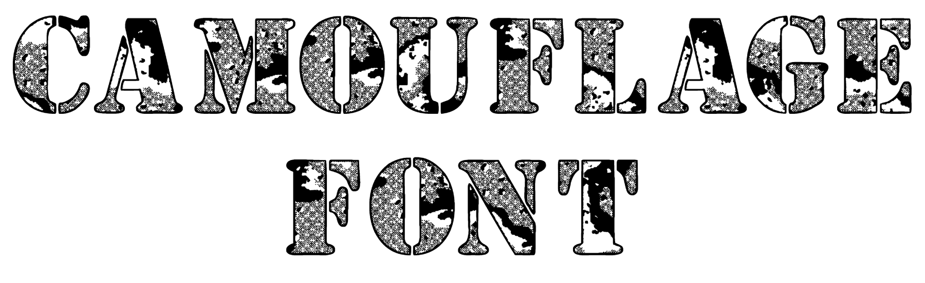 Camouflage Font Download