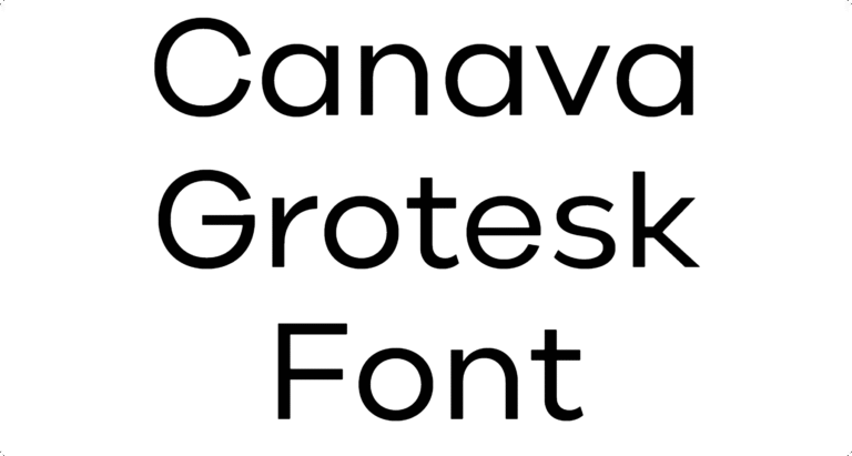 Canava Grotesk Font Download