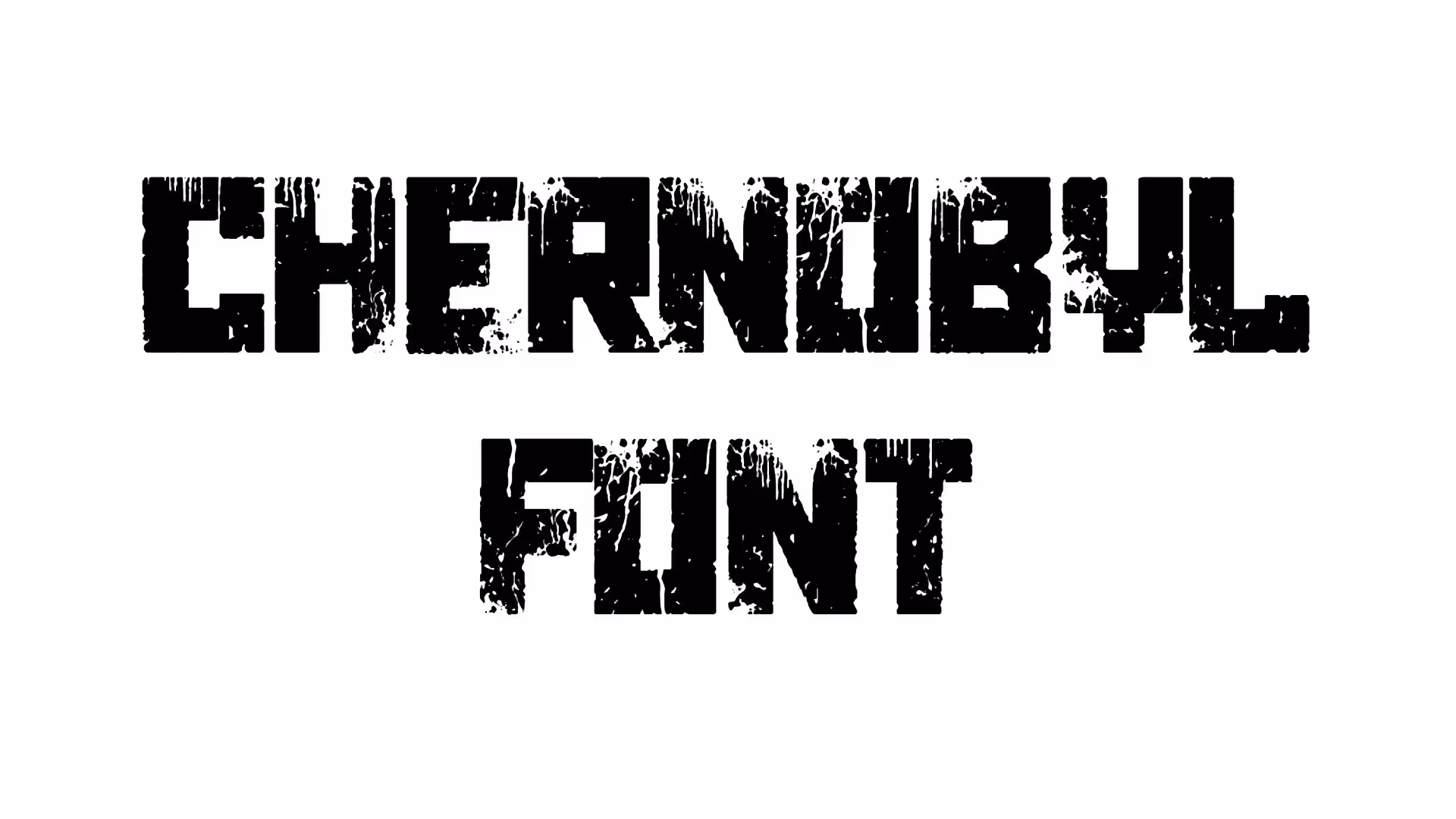 Chernobyl Font