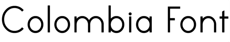 Colombia Font Download