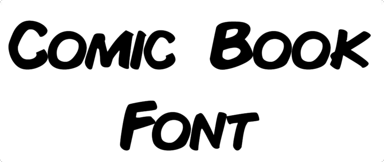 Comic Book Font Download