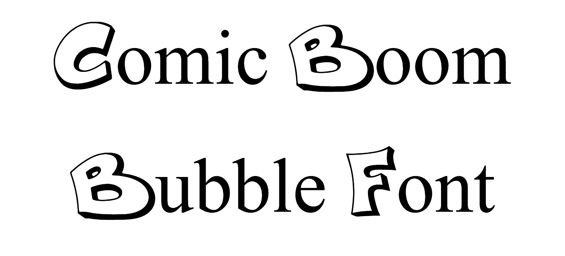 Comic Boom Bubble Font Download