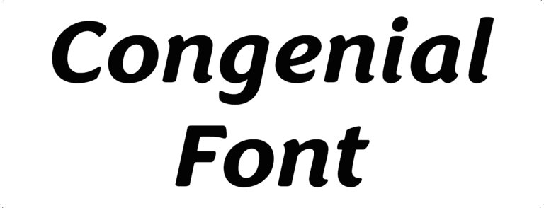 Congenial Font Download