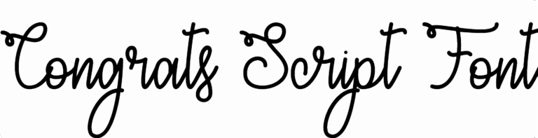 Congrats Script Font Download