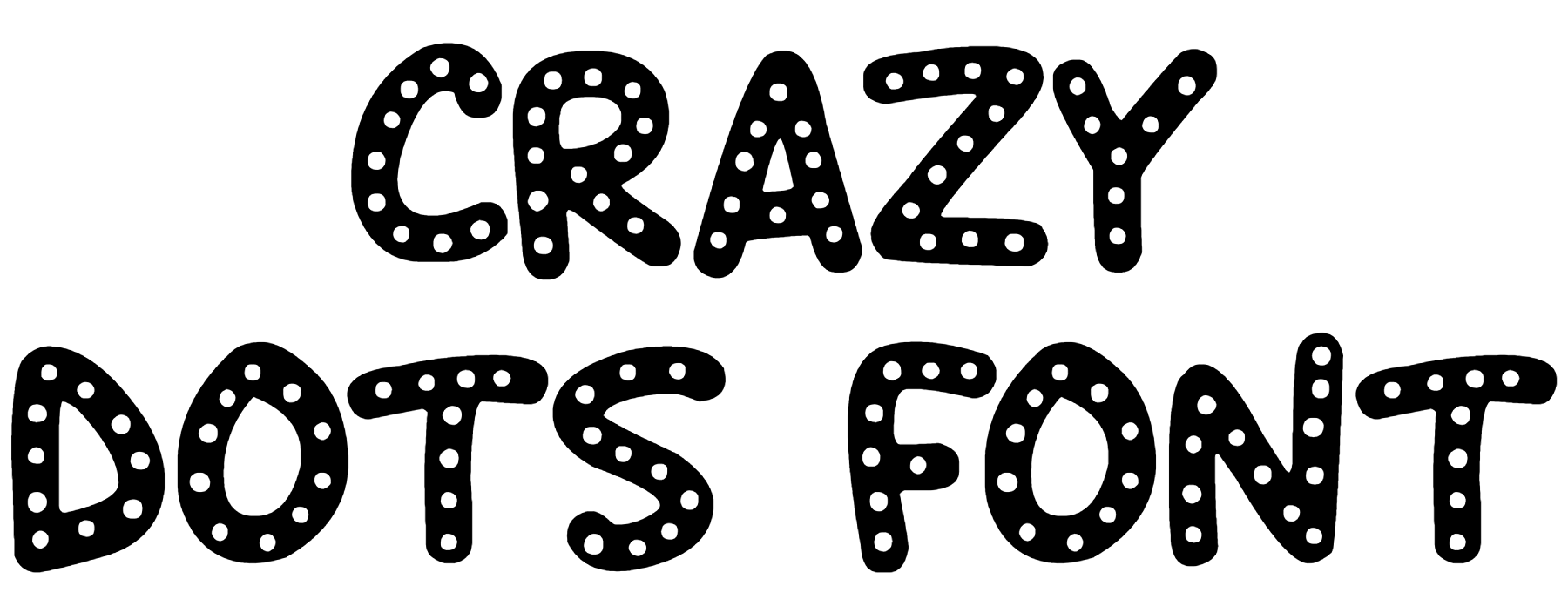 Crazy Dots Font Download
