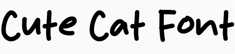 Cute Cat Font Download